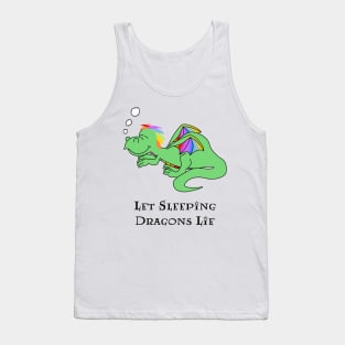 Sleeping Rainbow Dragon Quote Tank Top